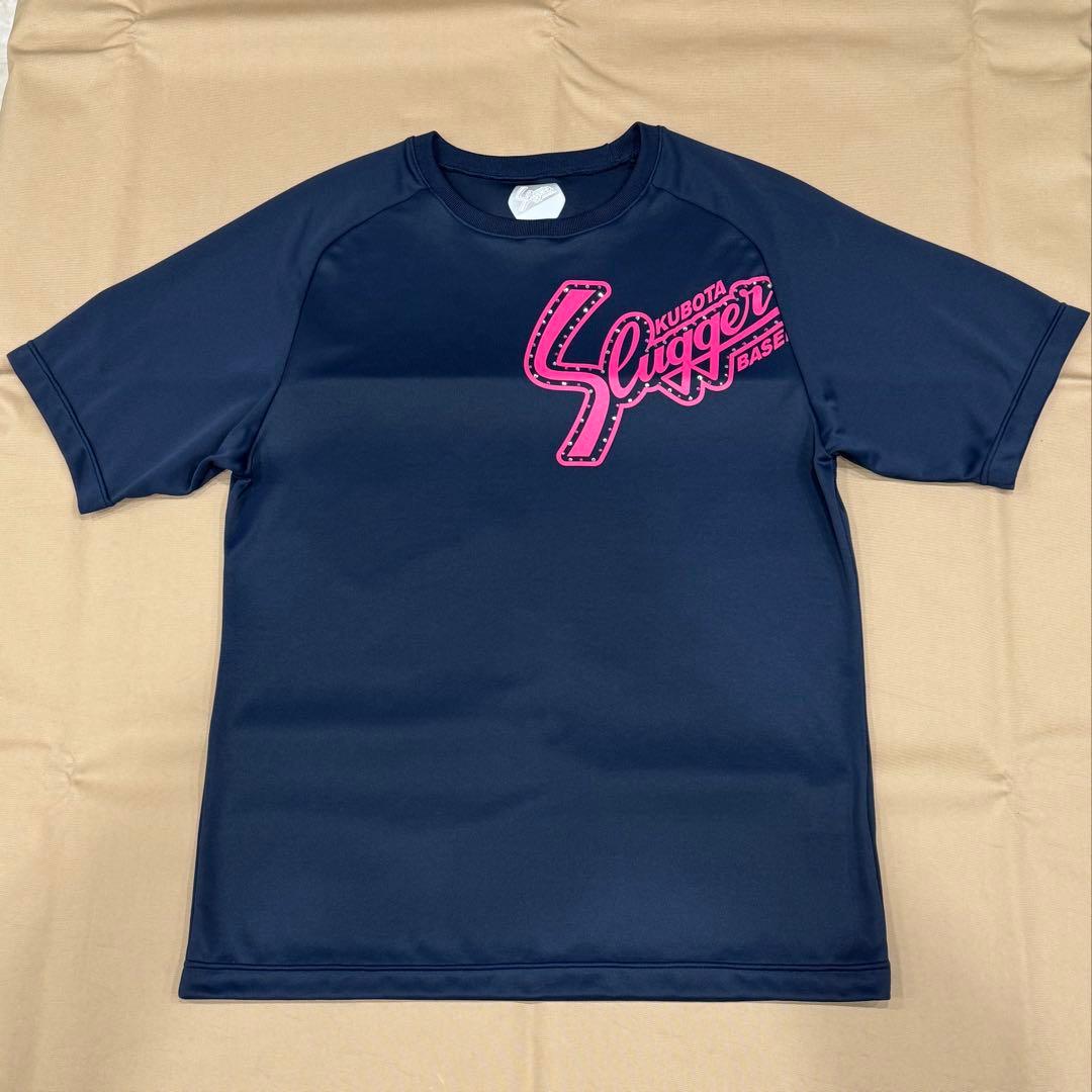 【1点物 】KUBOTA Slugger ネイビー Ｔシャツ(ラインストーン付き