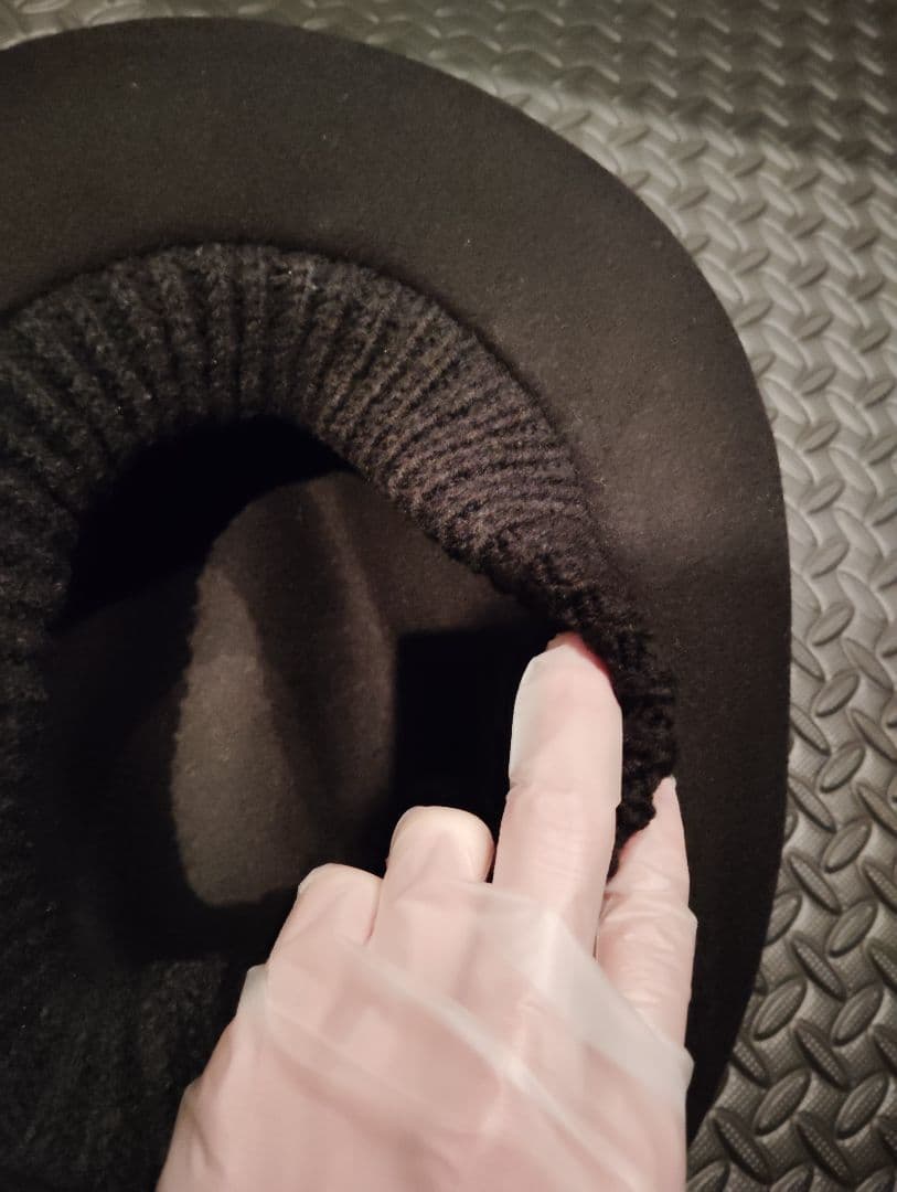 arth　黒いウールハット　リブ有りレア