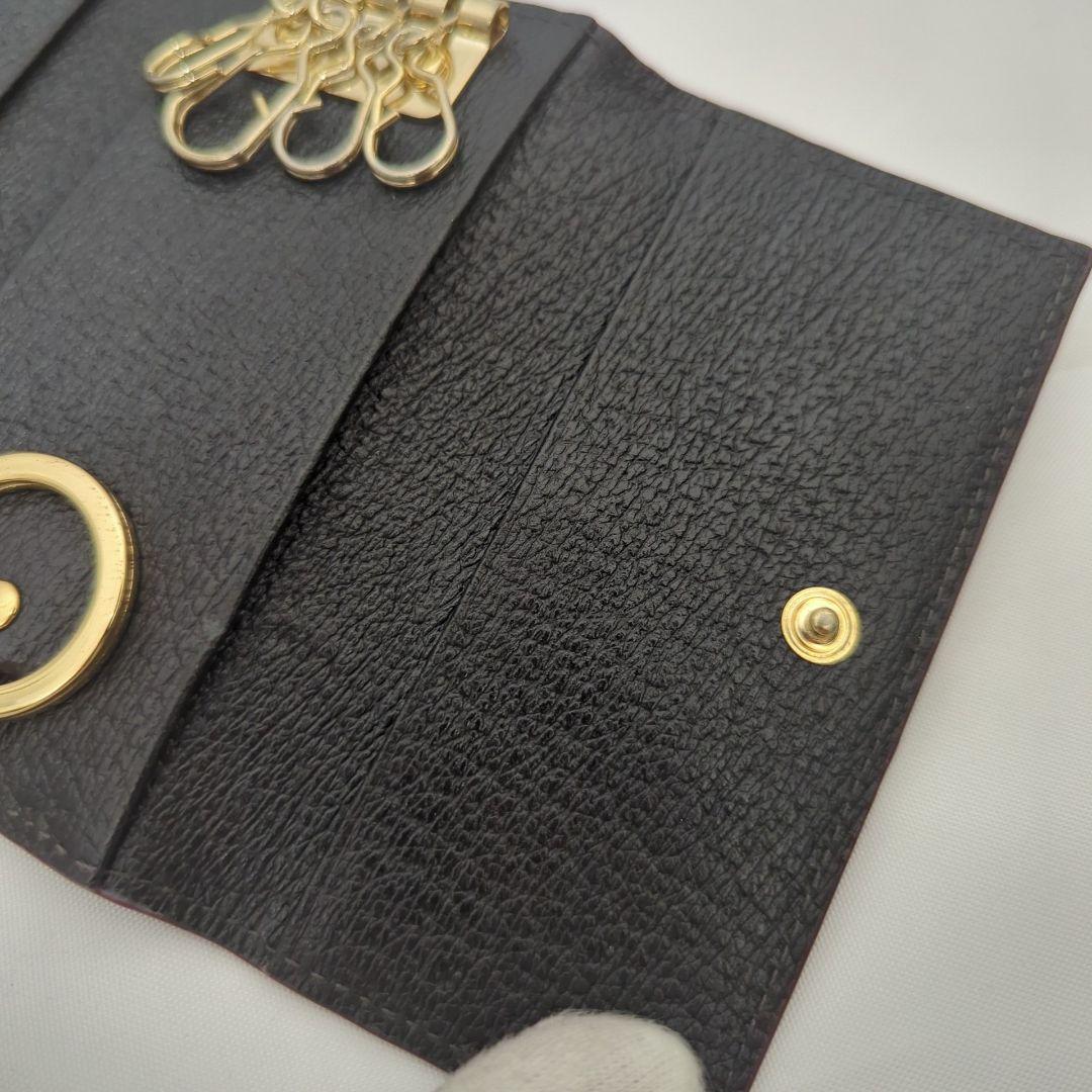 【良品】Vivianne Westwood オーブ ロゴ 4連 レザーキーケース