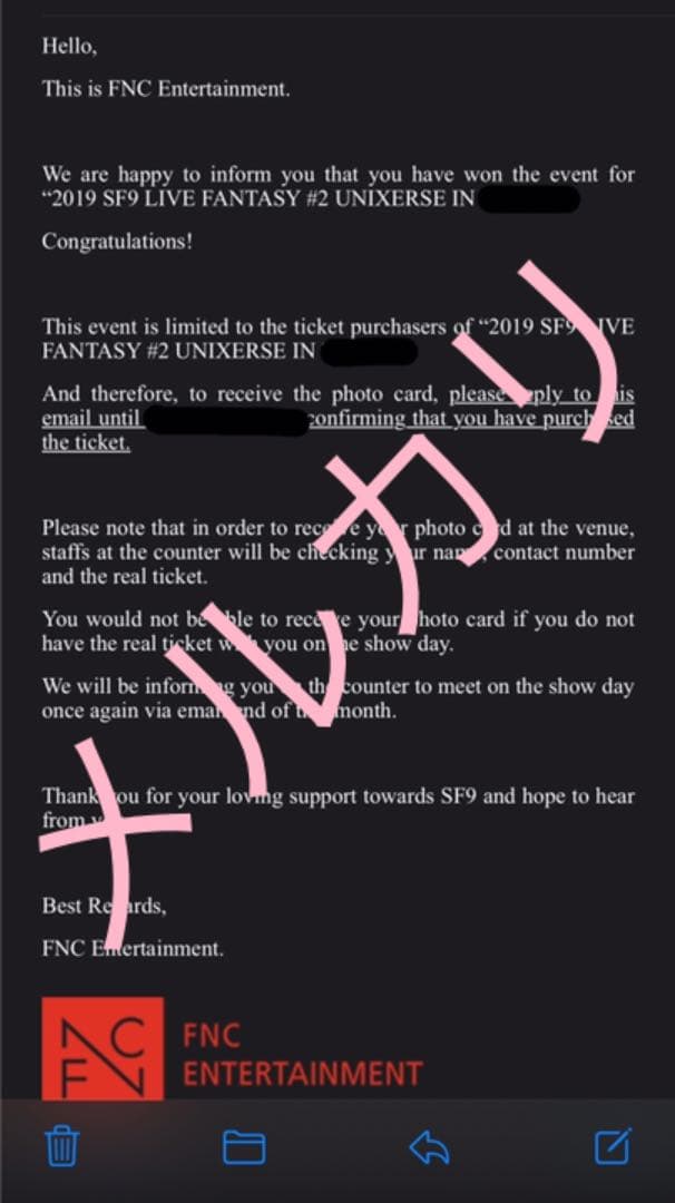 SF9  ダウォン アジアツアー 当選 サイン入りフォトカード チェキ風