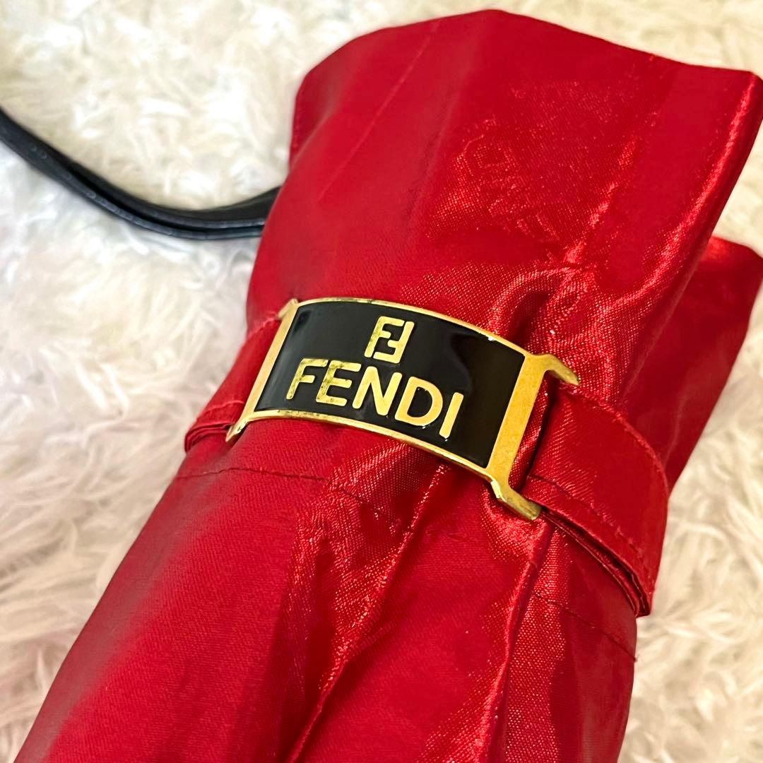✨激レア✨ FENDI 折り畳み傘 ズッカ柄 総柄 レイングッズ 傘
