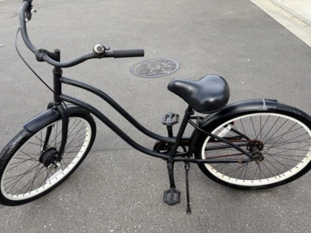 【藤沢市引き取り限定】Rainbow ビーチクルーザー Type-X ブラック