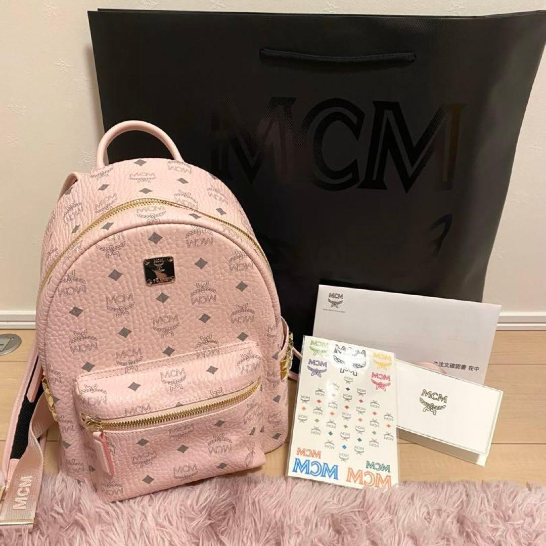 MCM リュック パウダーピンク Sサイズ