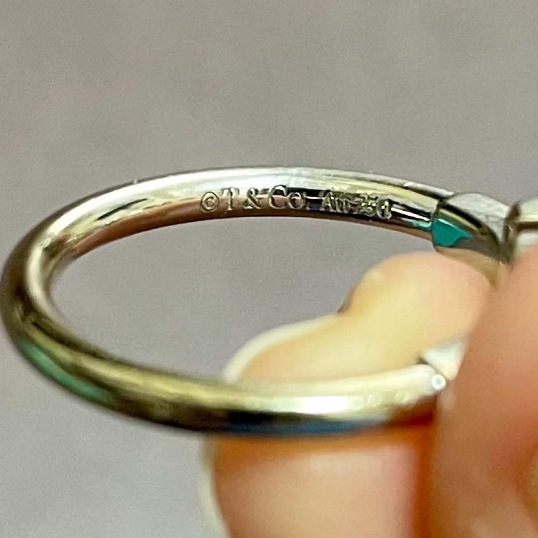 Tiffany & Co. Tワイヤーリング18Wホワイトゴールド