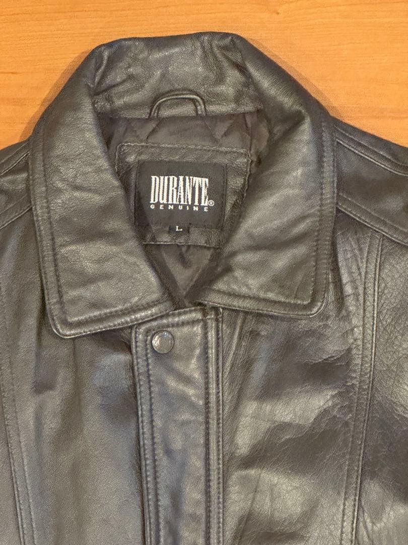 極美品 DURANTE A-2 羊革　フライトジャケット L 短丈 ブラック