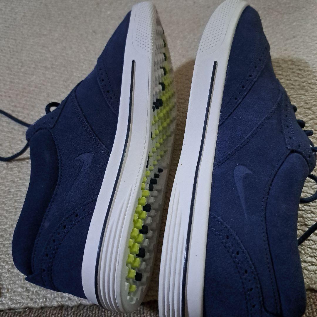 新品、未使用　Nike Lunaron ゴルフシューズ ネイビー25cm