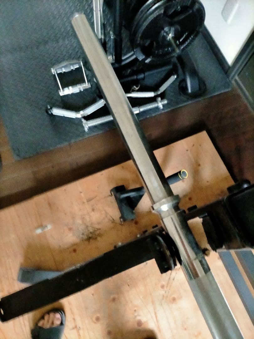 アイロテック 180cm バーベルシャフト ナイロングリップ付き