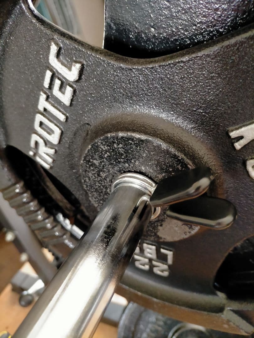 アイロテック 180cm バーベルシャフト ナイロングリップ付き