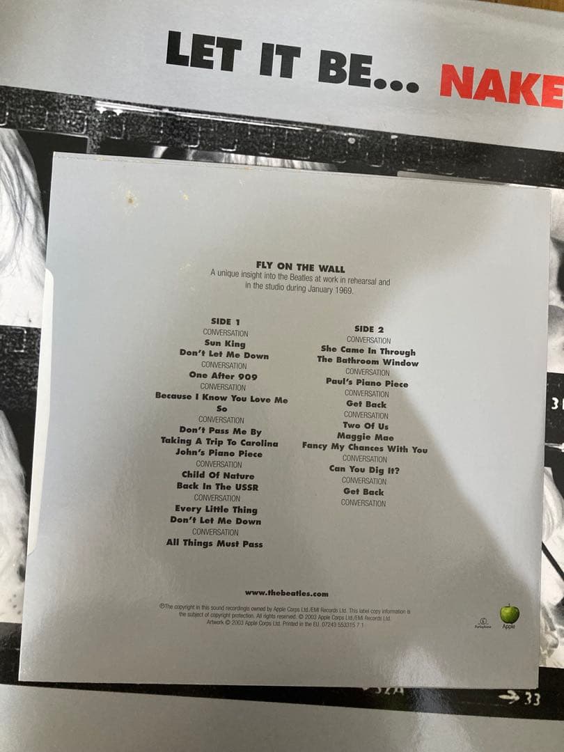 稀少EU初回誤表記Let It Be NakedビートルズBeatlesレコード