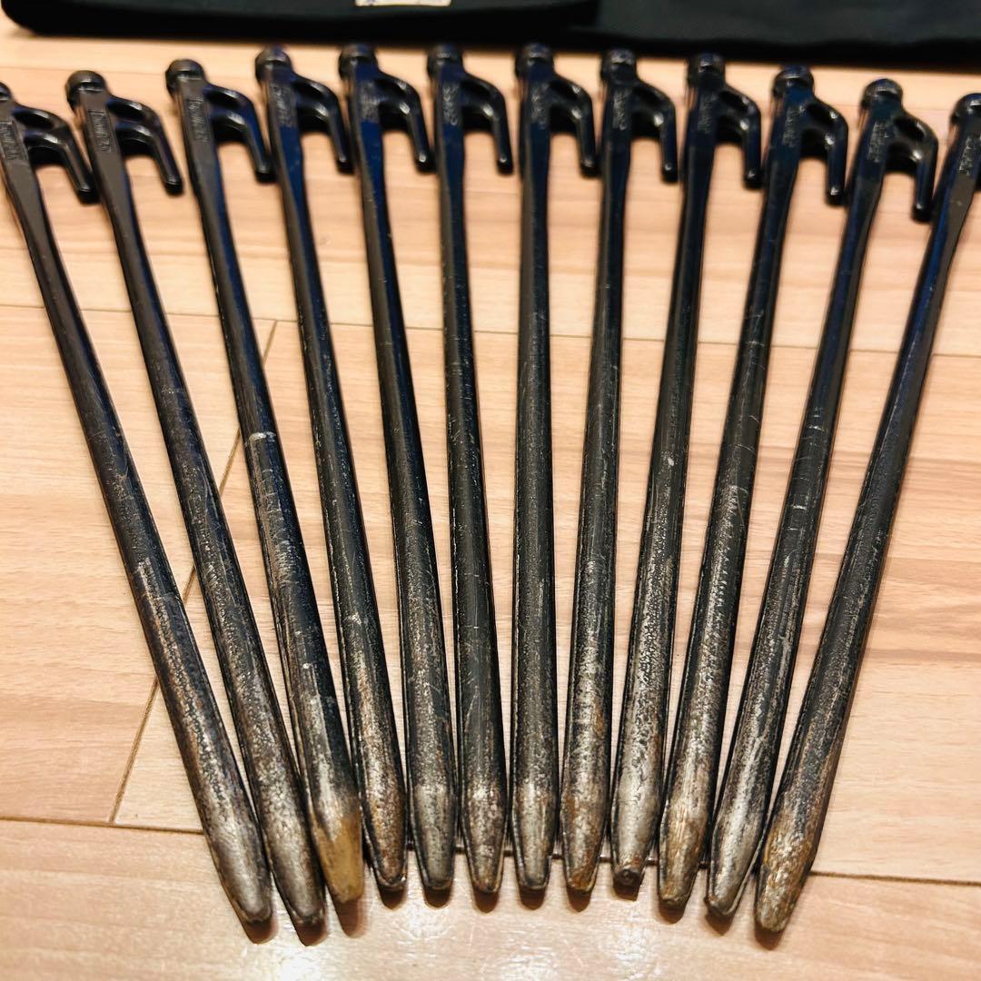 ★美品★ peak ペグハンマーPro.C　ペグ16本　ケース　セット