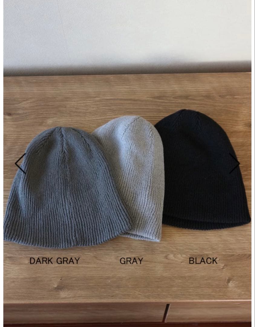 ニット帽　カベサロッソ　グレー　カベサ