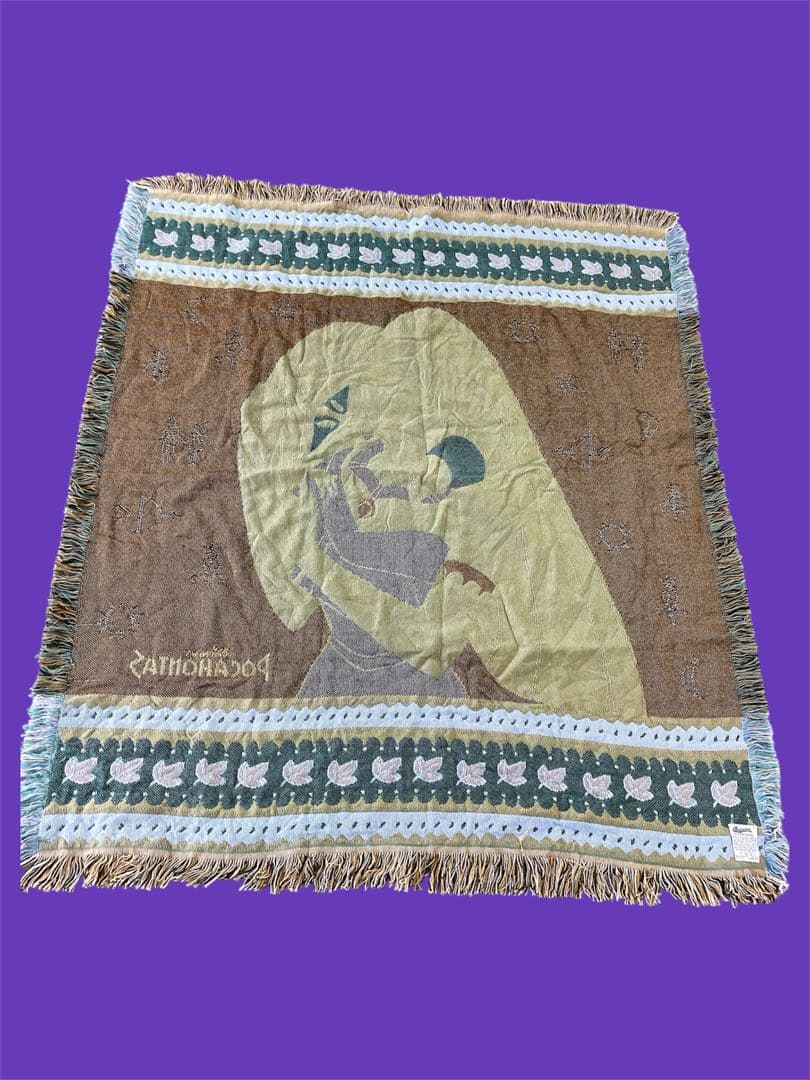 ヴィンテージ　ディズニー　ポカホンタス　ラグ