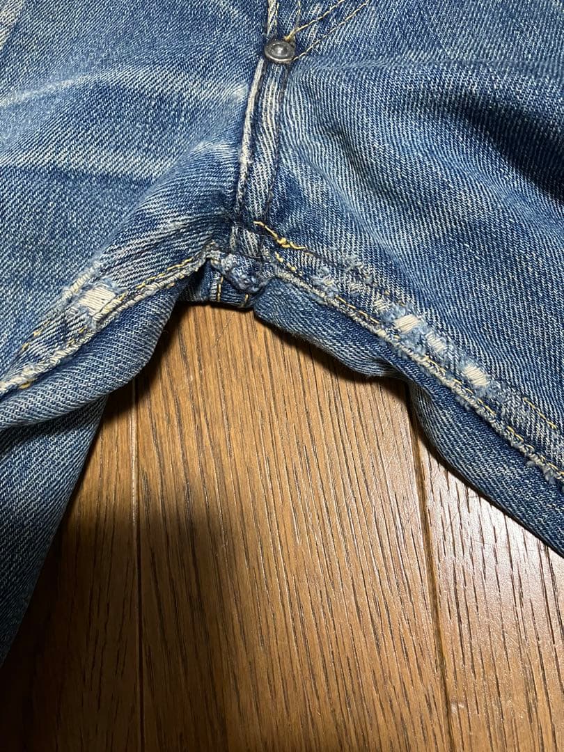 40s デニム　ベイカーパンツタイプ　ビンテージ