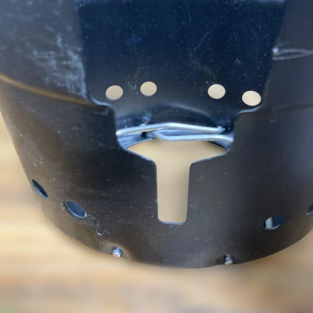 スウェーデン軍 メスキット用 風防五徳 アルコールバーナー 燃料ボトルセット