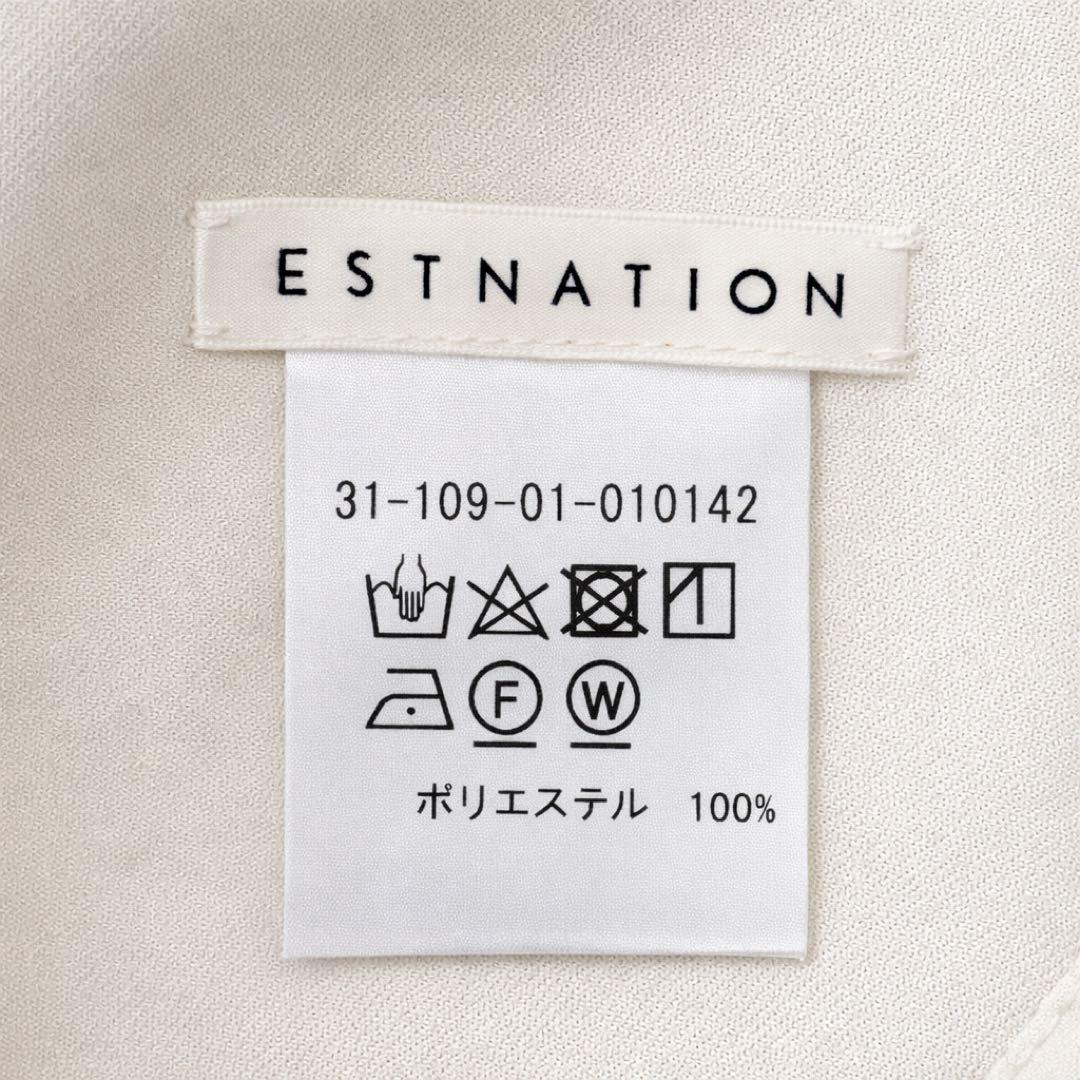 ESTNATION リバーケープコート アイボリー F