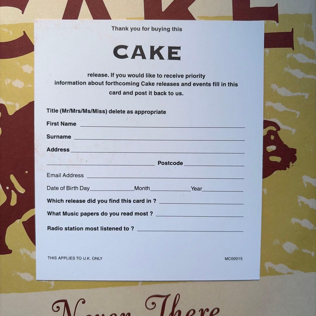 CAKE Never There 7”