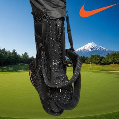 NIKE スポーツライト スタンド型 キャディバッグ ブラック ドット柄 匿名