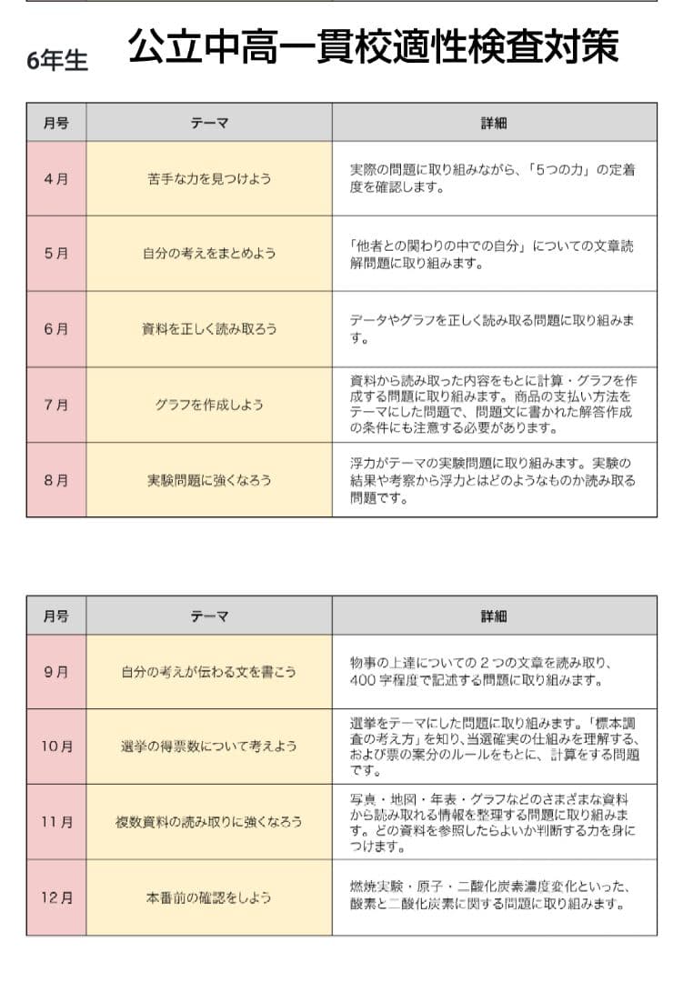 Z会 エブリスタディ 小6 公立中高一貫適性検査&作文　2024年度1年分　他