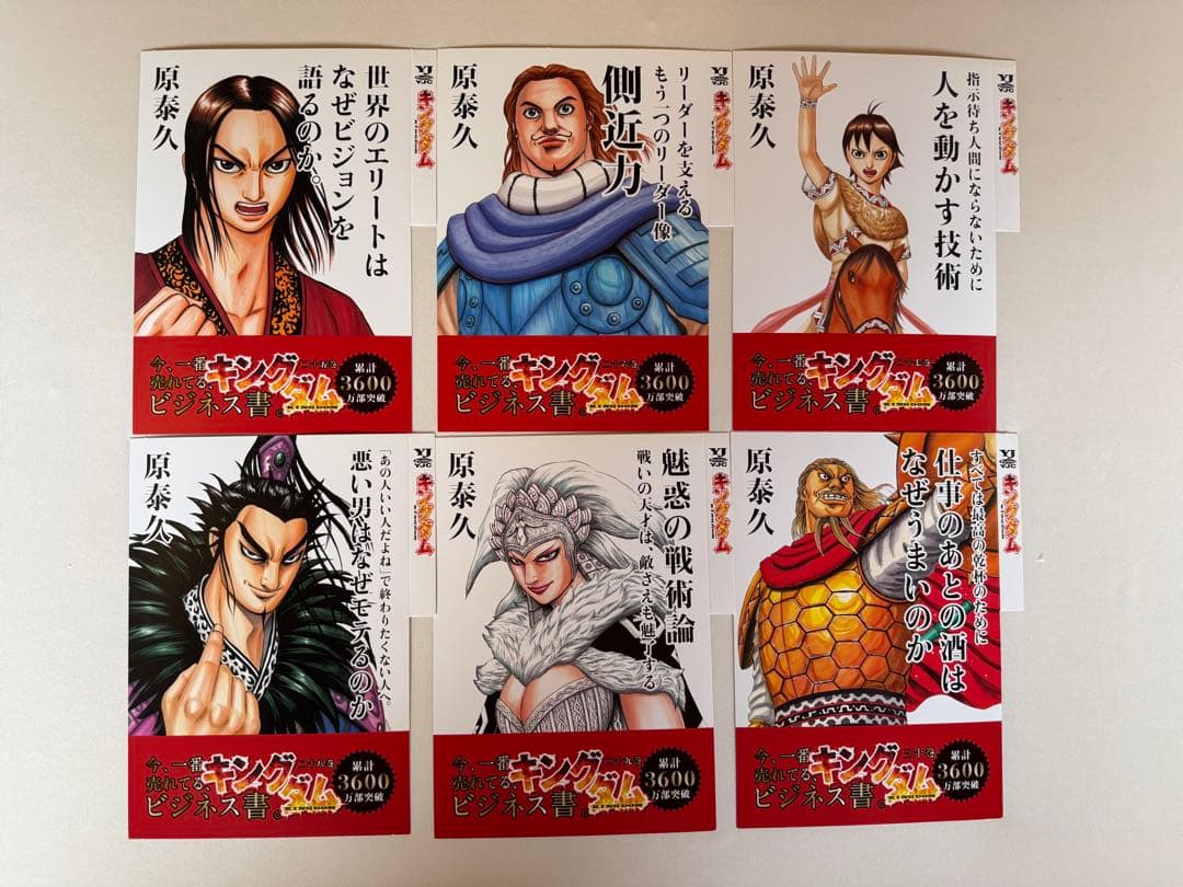 キングダム　1〜30巻表紙　ビジネス書風