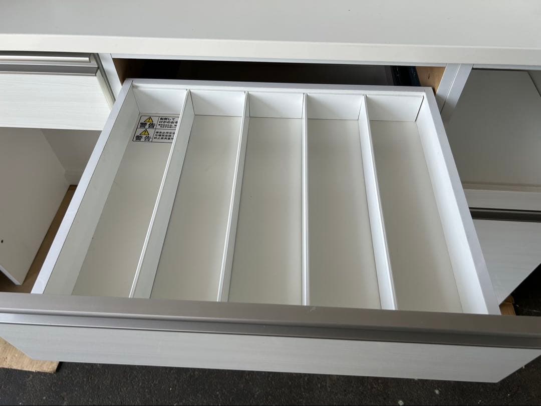 ミ*ナ様 【O-1422】ニトリ キッチンボード リガーレ 160KB 食器棚