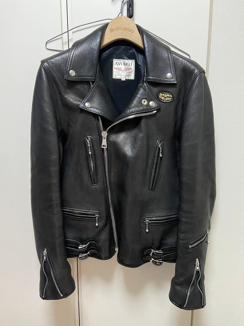 ルイスレザー x リアルマッコイズ ライトニング 40 ディアスキン　ライダース