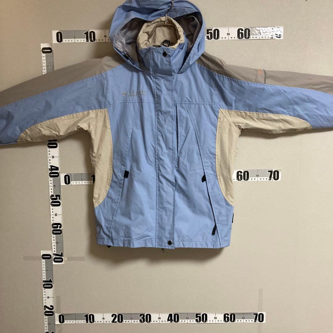 美品 Columbia コロンビア スキー スノボー ウェアー M 水色