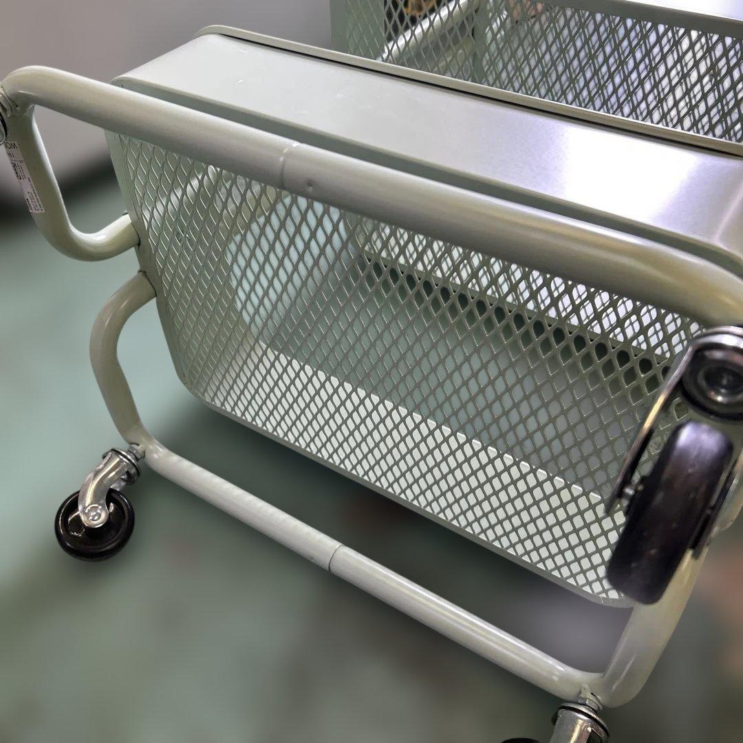 【廃盤色】ikea ロースコグ ワゴン ライトグリーン