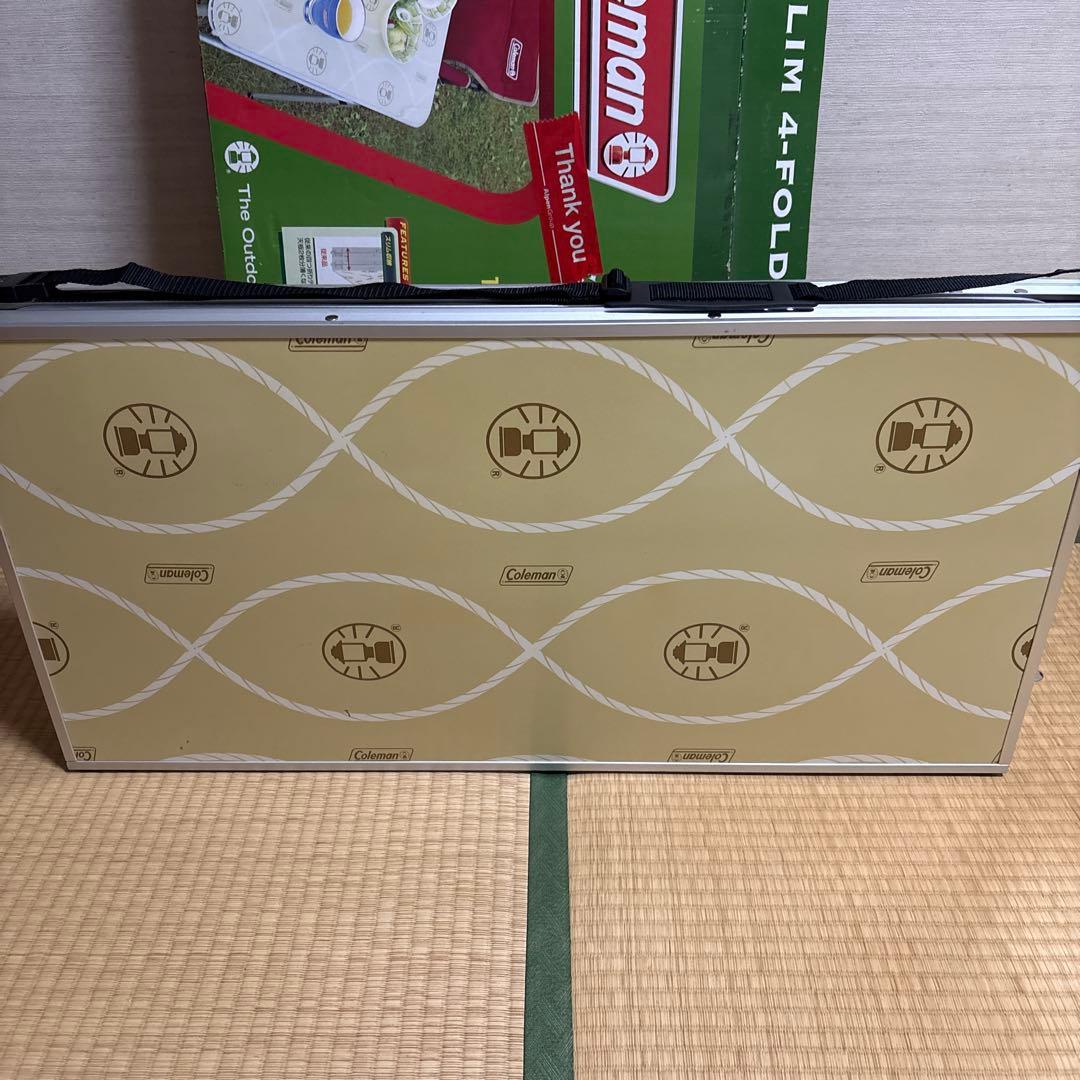 Coleman slim-4folding table キャリーベルト付き