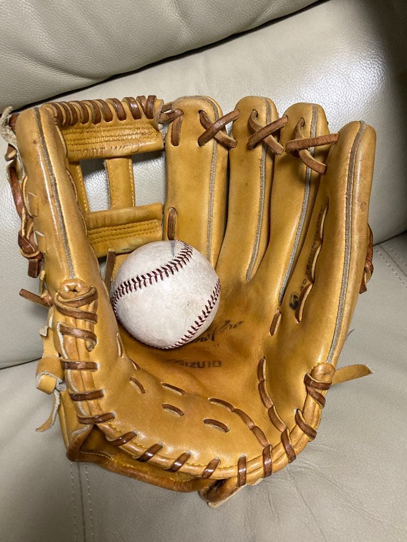 Mizuno ミズノプロ　硬式 ブラウン 4Dテクノロジー　【美品】