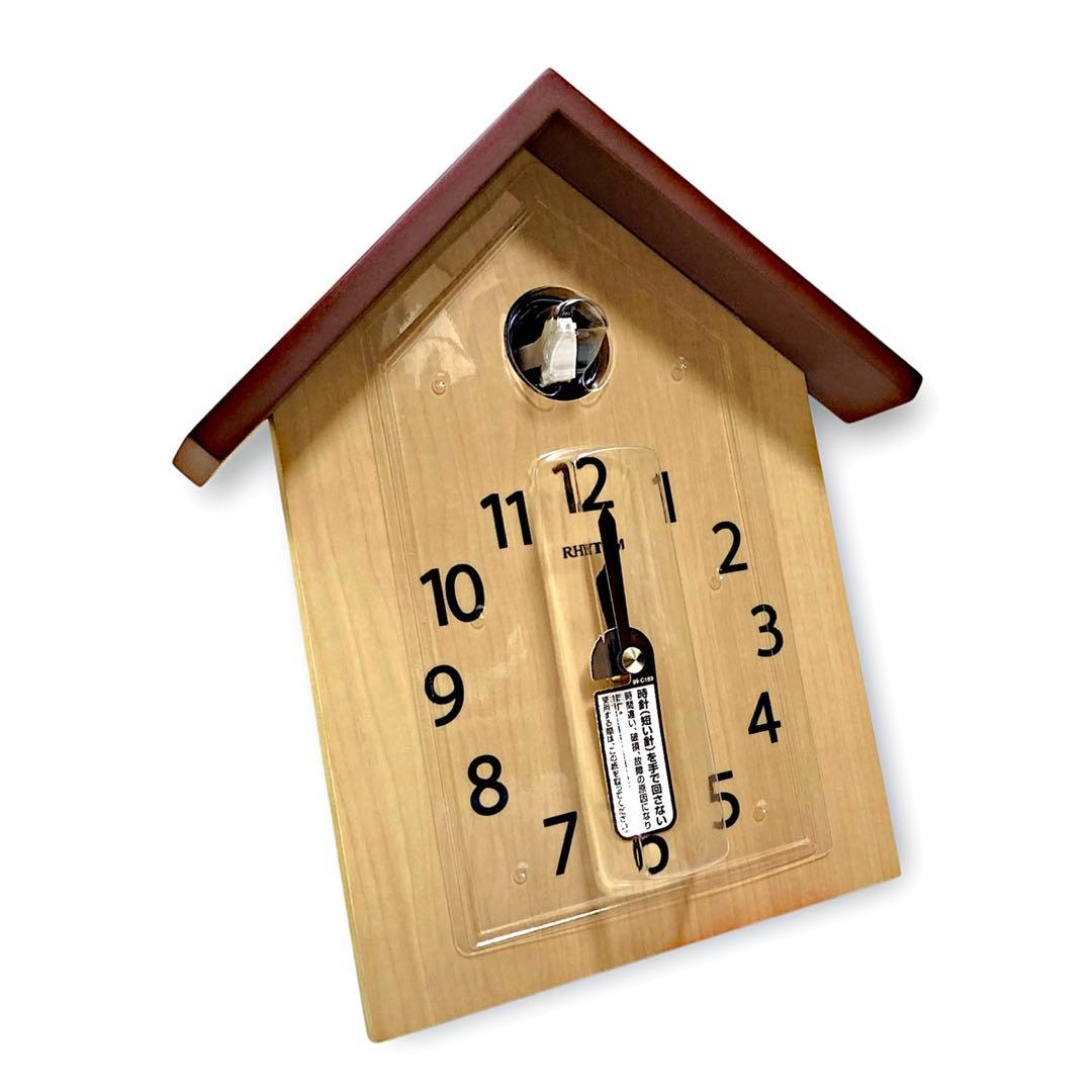 【未使用品】リズム⭐️鳩時計 ふいご式 カッコースタイル 掛け時計 振り子付