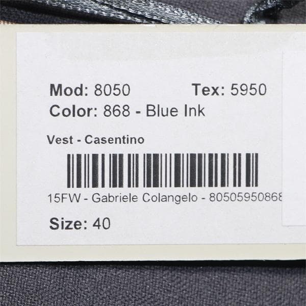 古*a様 Gabriele Colangelo ジレ ベスト トップス 紺 M