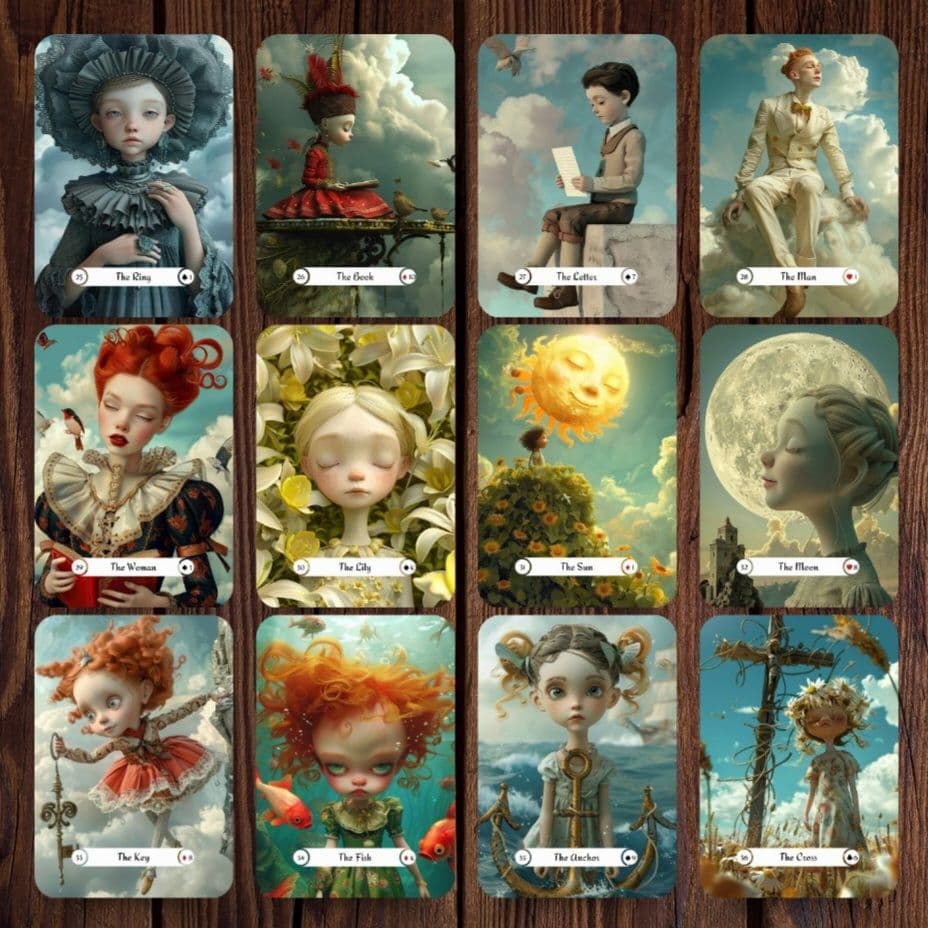 新品 ファンタジーワールド ルノルマンカード 全36枚 追加料金でケースあり