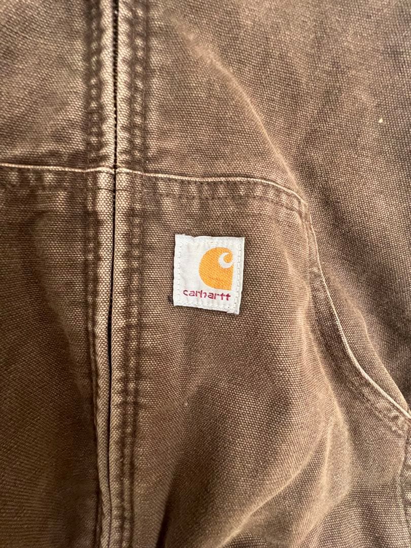 Carhartt ブラウン フード付きジャケット　アウター　希少カラー　古着