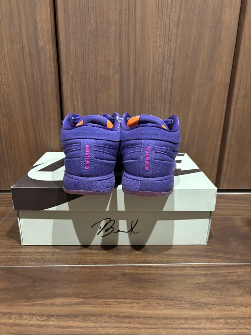 ナイキ パープル スエード シューズ 25.5cm