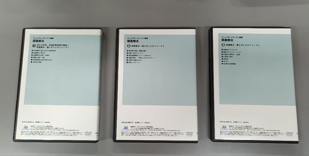 マニュアルメディスン講座 頭蓋療法全３枚セット(分売不可）ME67-S