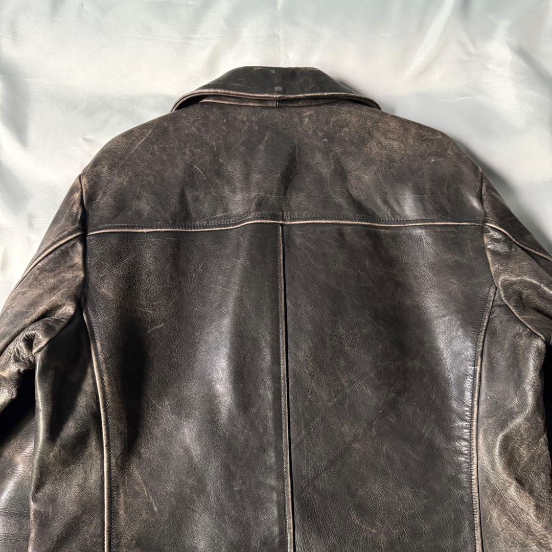 【希少】03s oldGAP オールドギャップ カウレザー カーコート ブラック