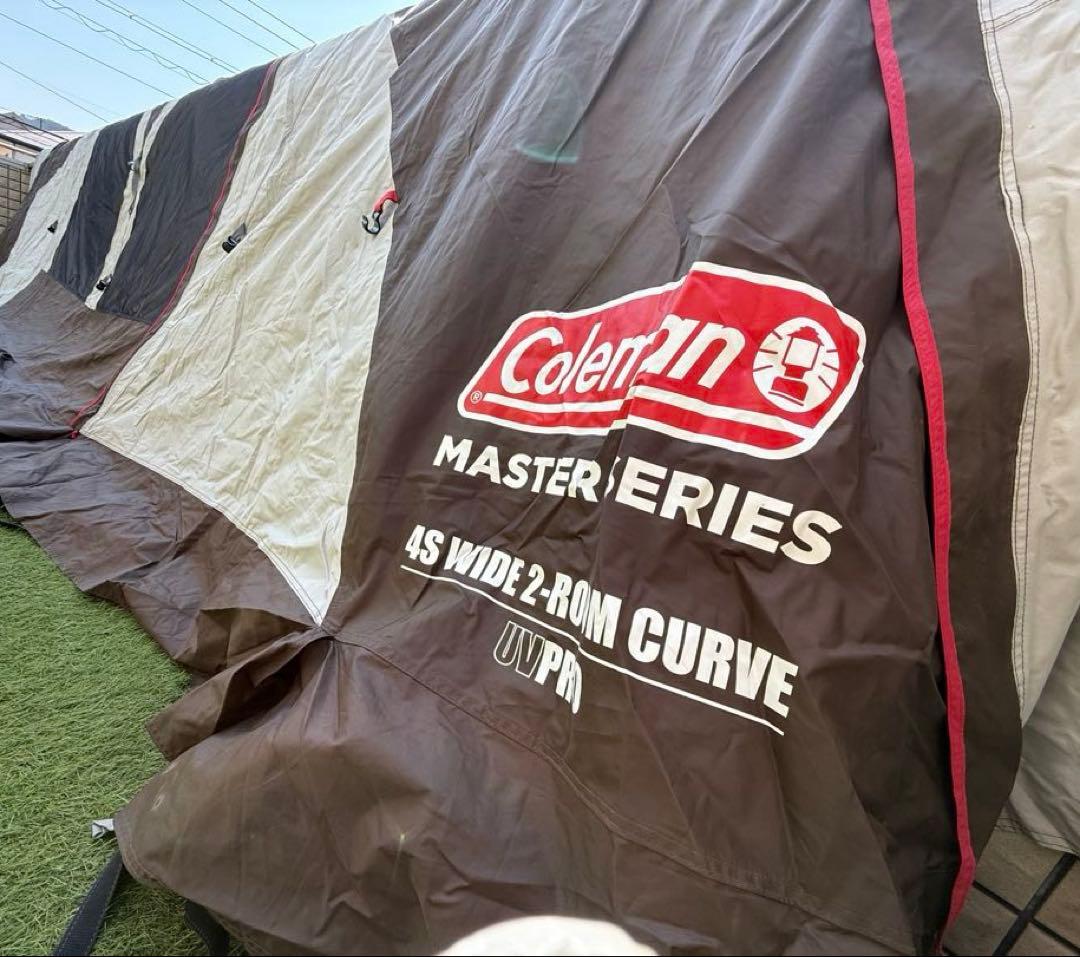 コールマン4Sワイド2ルームカーブ（ルーフフライ破損、キャノピーポール等無し）