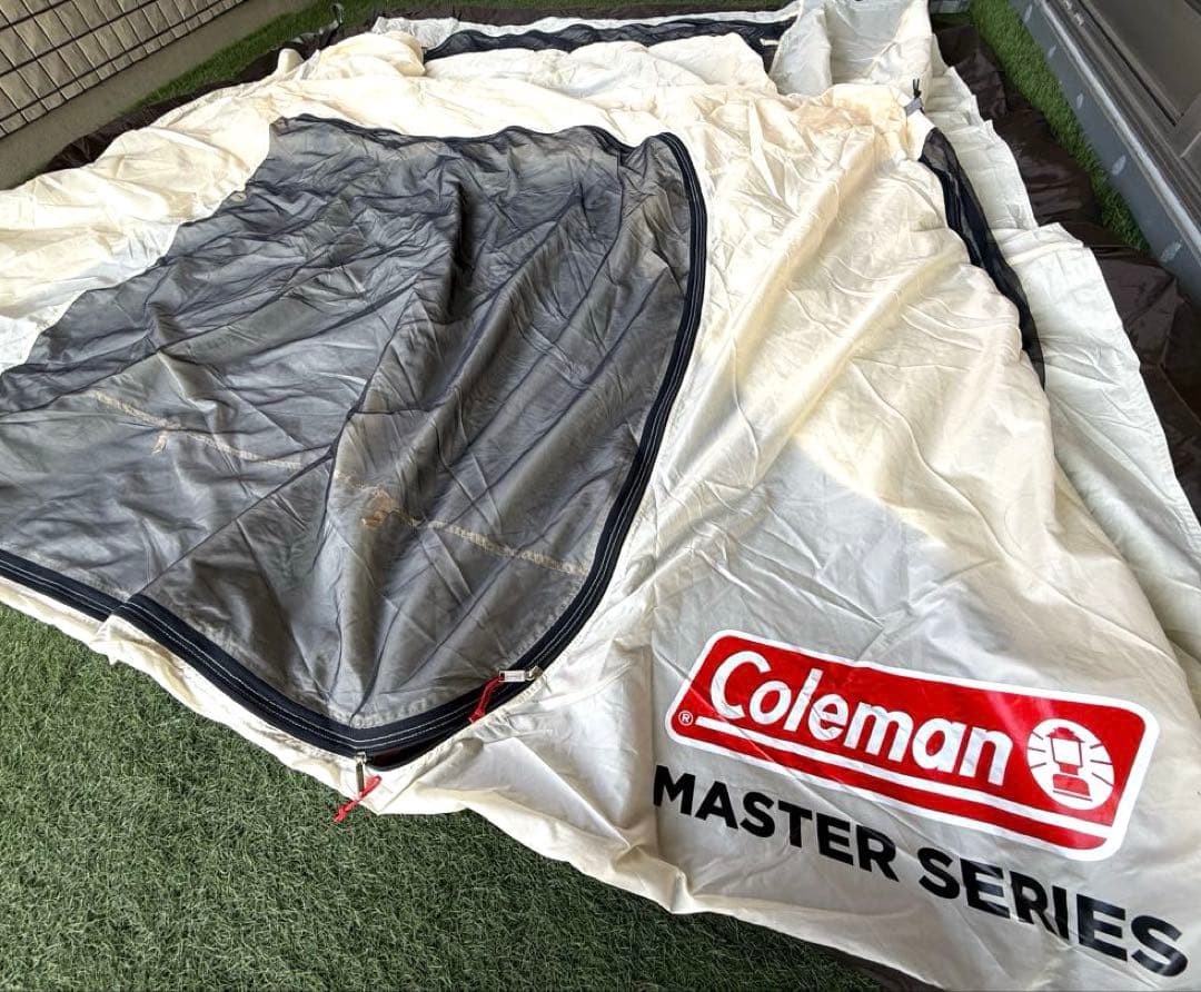 コールマン4Sワイド2ルームカーブ（ルーフフライ破損、キャノピーポール等無し）