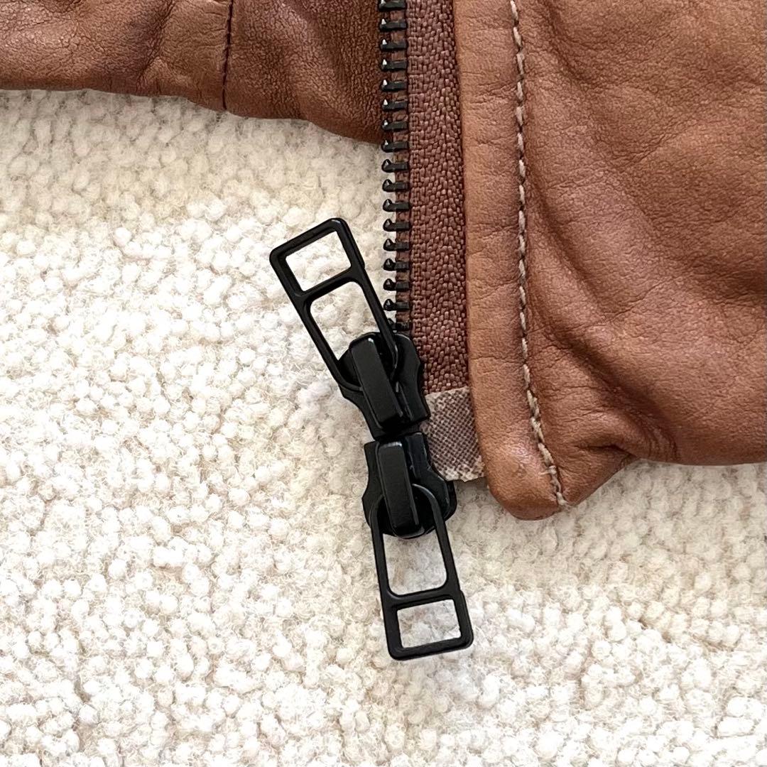 【美品】TROVE カーフレザージャケット (キャメル) サイズ2(M)