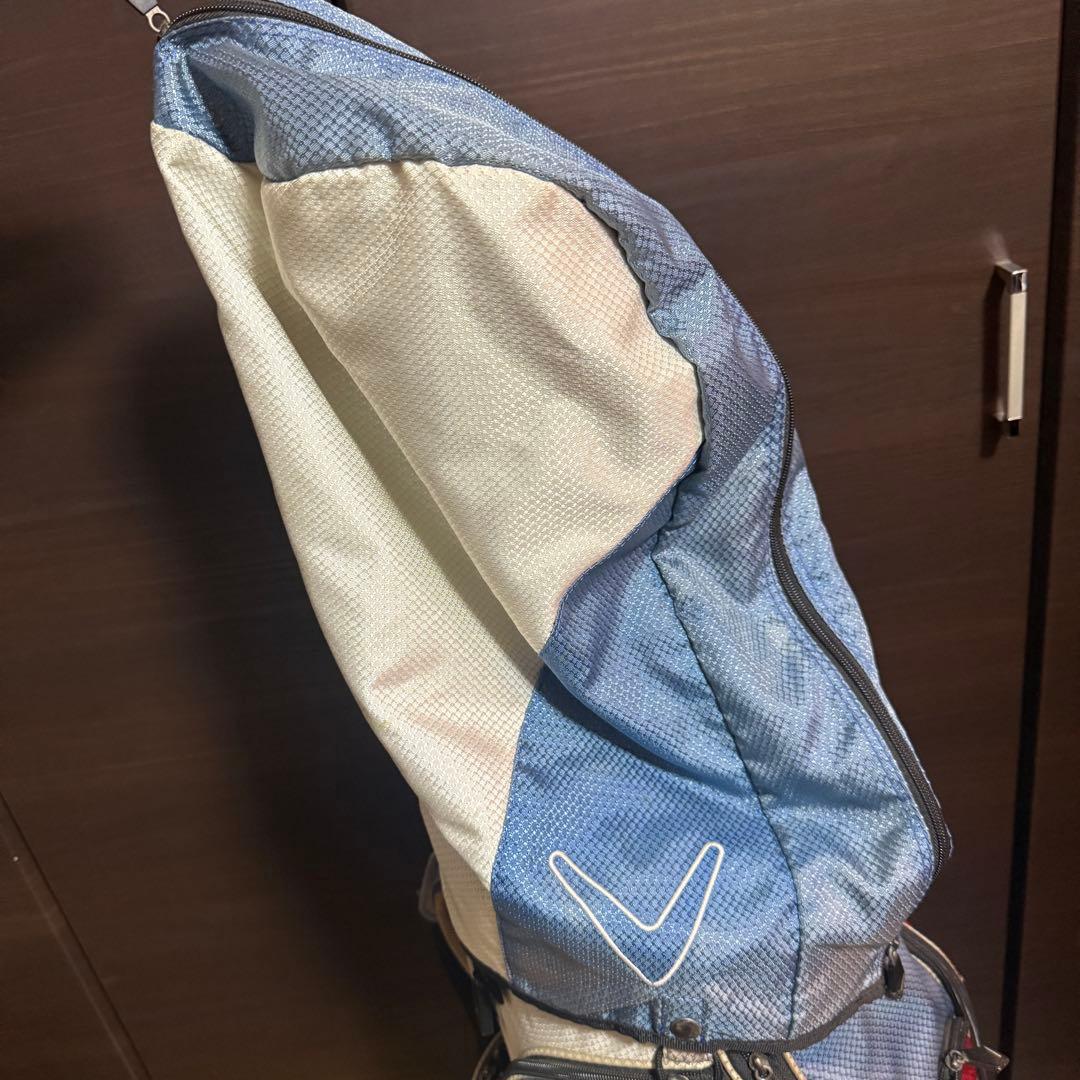 Callaway キャディバッグ ゴルフバッグ ホワイト/レッド/ブルー