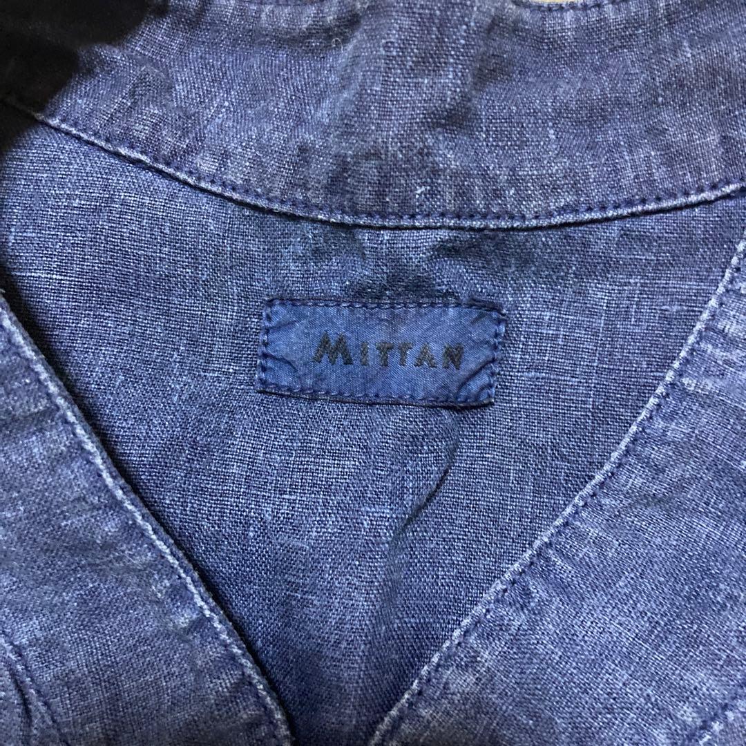 MITTAN 大麻シャツ 藍(草木染) サイズ2