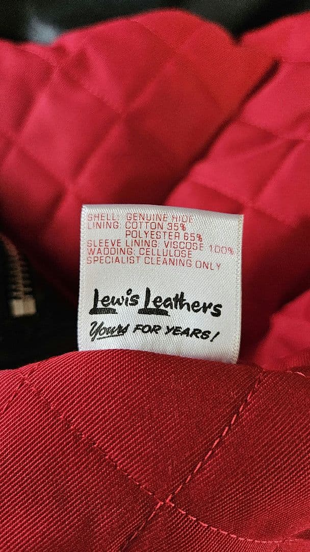 ルイスレザー ドミネーター 551T 黒 タイトフィット 馬革 サイズ44