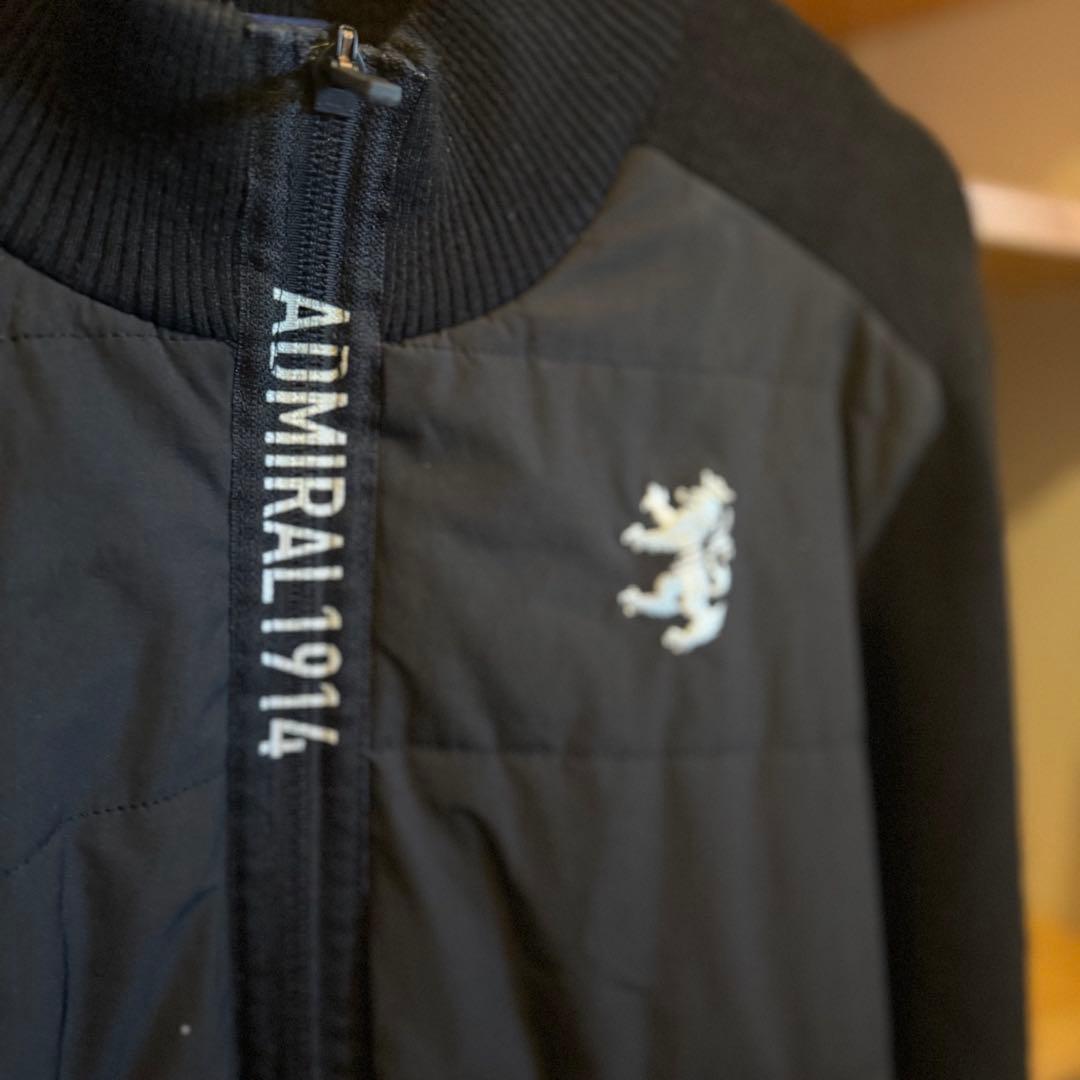 Admiral Golfフルジップセーター ブラック