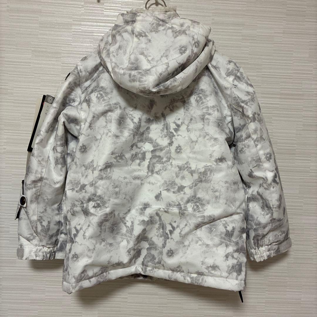 COSBY スキーウエア サイズ調整 上下セット 女の子 グレー120cm