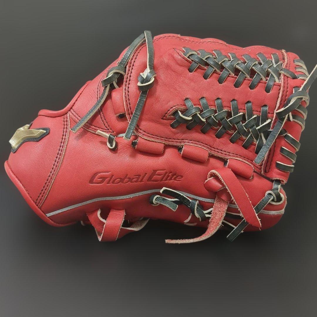 ミズノ　グローバルエリート　軟式　右投げ　内野手　グローブ