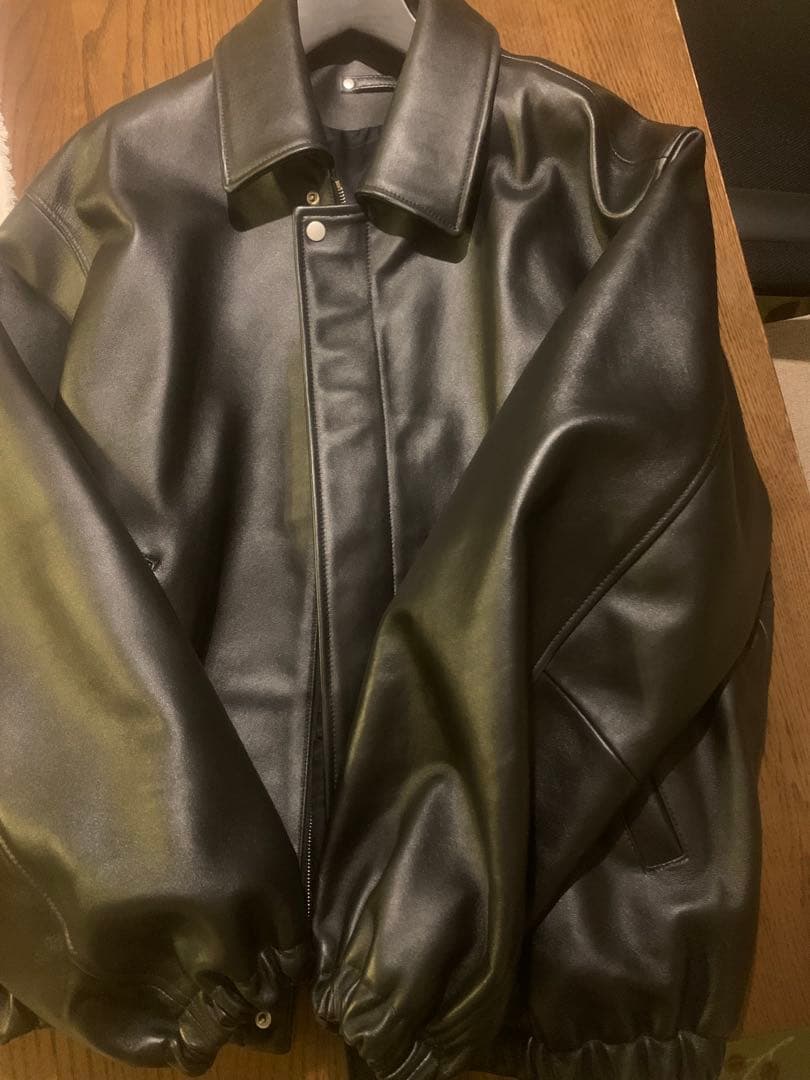 ジャケット・アウター ssstein SHEEP LEATHER ZIP SHORT JACKET