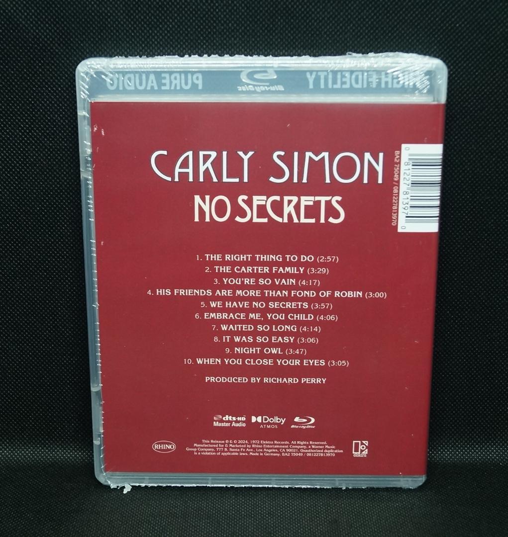 【未開封Blu-ray Audio】カーリー・サイモン「ノー・シークレッツ」