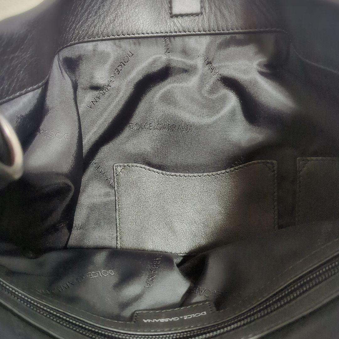 美品　ドルチェ&ガッバーナ　本革レザー　2wayトートバッグ ブラック