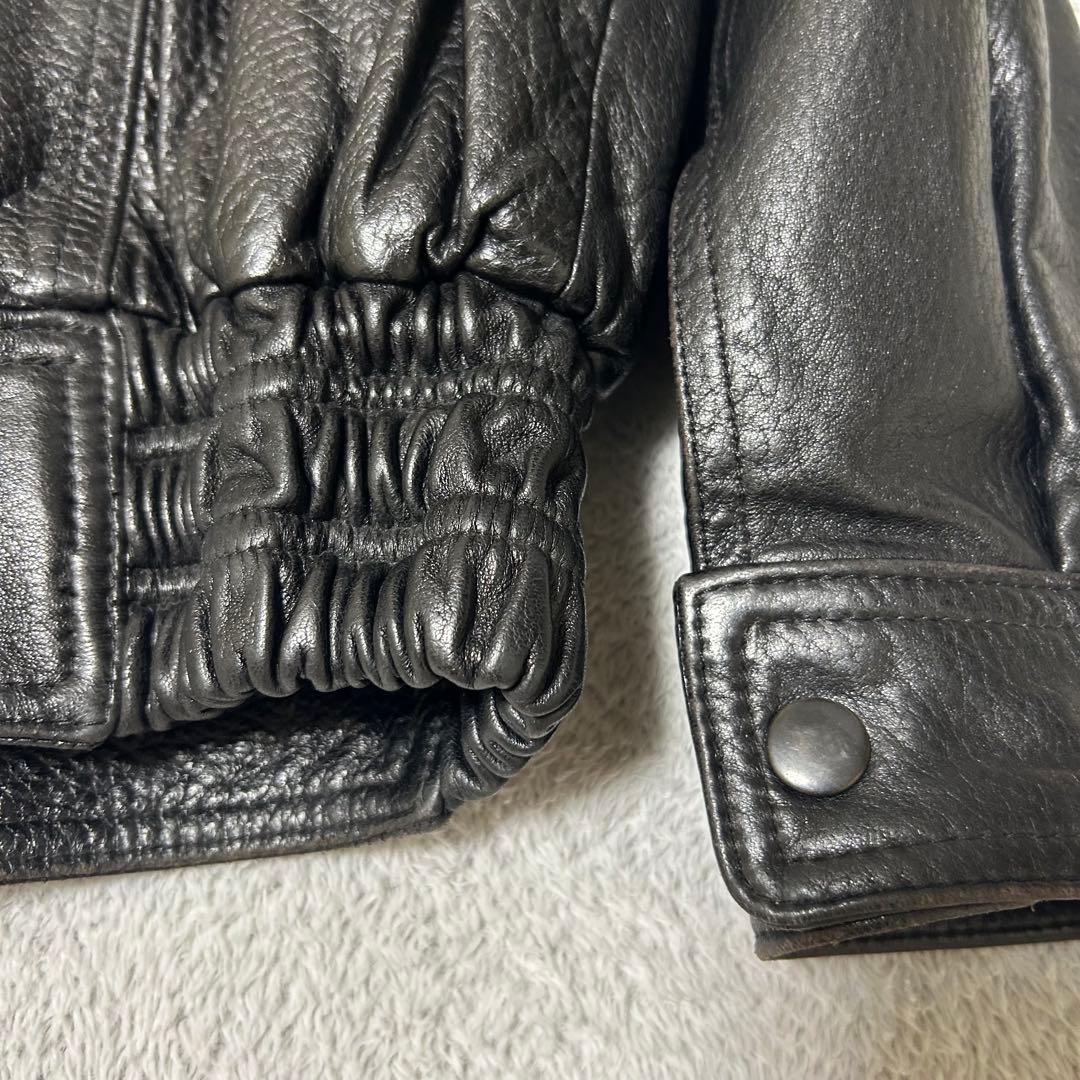 COACH コーチ 本革 レザージャケット ブラック S フルグレインレザー