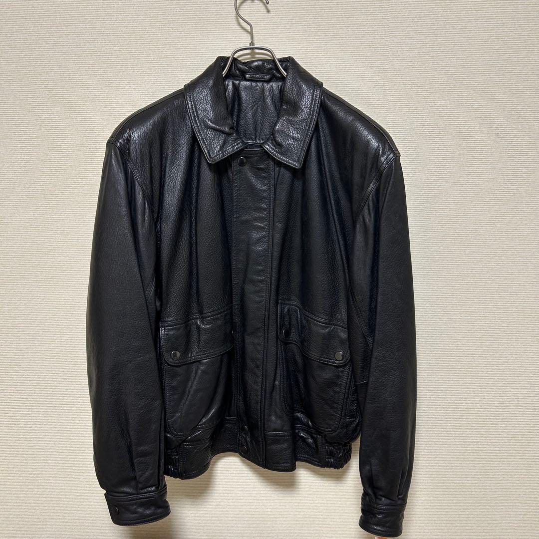 COACH コーチ 本革 レザージャケット ブラック S フルグレインレザー